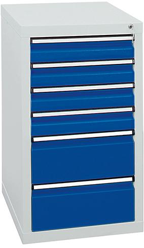 Produktbild von Stumpf Schubladenschrank 6 SLR 900x500x500 mm 7035/5010 7101574 4031068141943