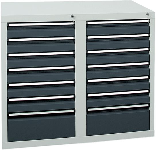 Produktbild von Stumpf Schubladenschrank STS 410 RAL 7035/7016 12x100 2x200 mm 7102271 4031068179601