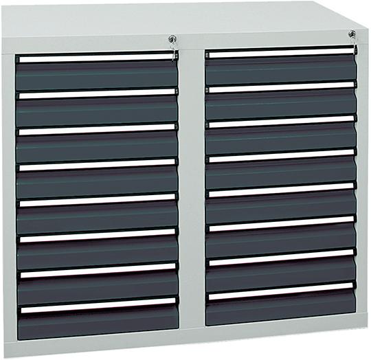 Produktbild von Stumpf Schubladenschrank STS 410 RAL 7035/7016 16x100 mm 7102171 4031068179618