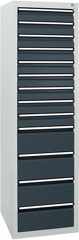 Produktbild von Stumpf Schubladenschrank STS 410 RAL 7035/7016 9x100 4x200 mm 7105871 4031068179656