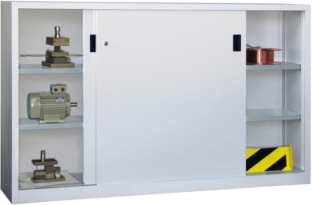 Produktbild von PAVOY Schwerlastschrank H1200xB2000xT400 mm 4 Böden verzinkt Mittelwand RAL 30331-200-400-735 4055955111734