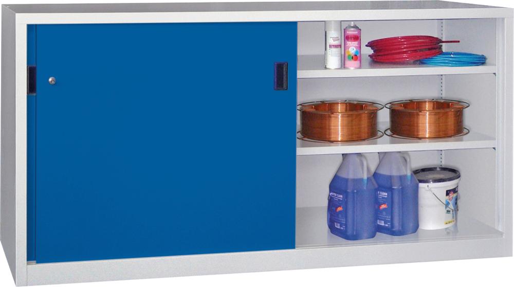Produktbild von PAVOY Schwerlast-Schiebetürenschrank 1000/600/2000 gepulvert RAL 7035/501 30330-200-601-735512 4053569849074