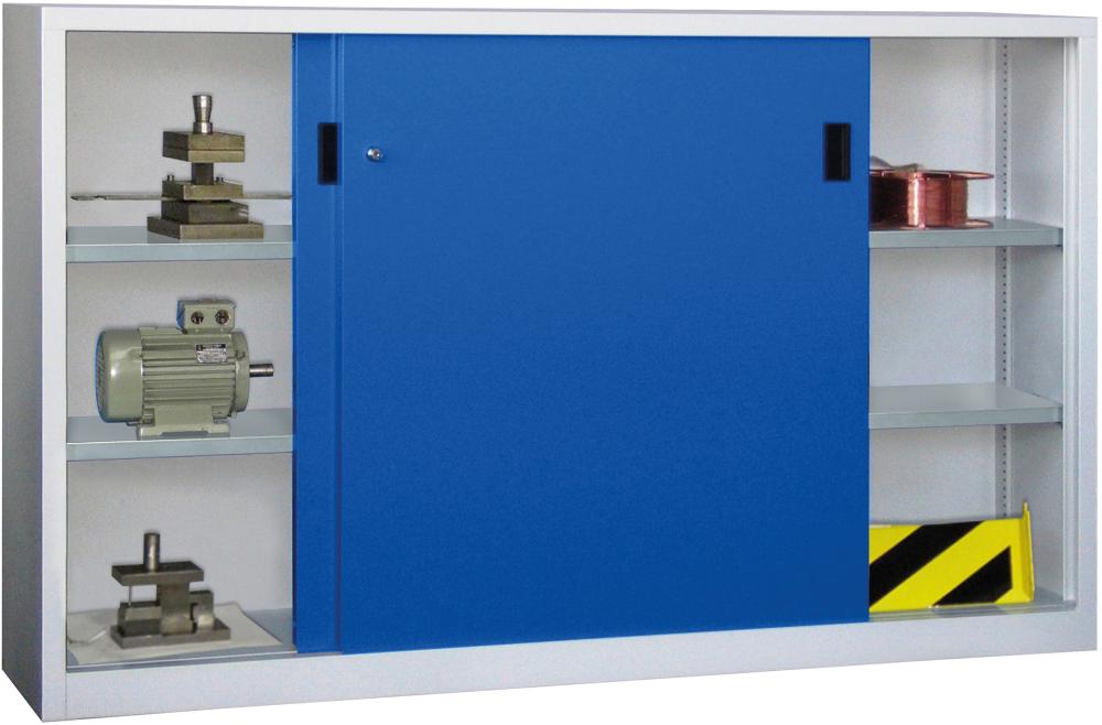 Produktbild von PAVOY Schwerlast-Schiebetürenschrank 1200/400/2000 gepulvert RAL 7035/501 30331-200-401-735512 4053569849234