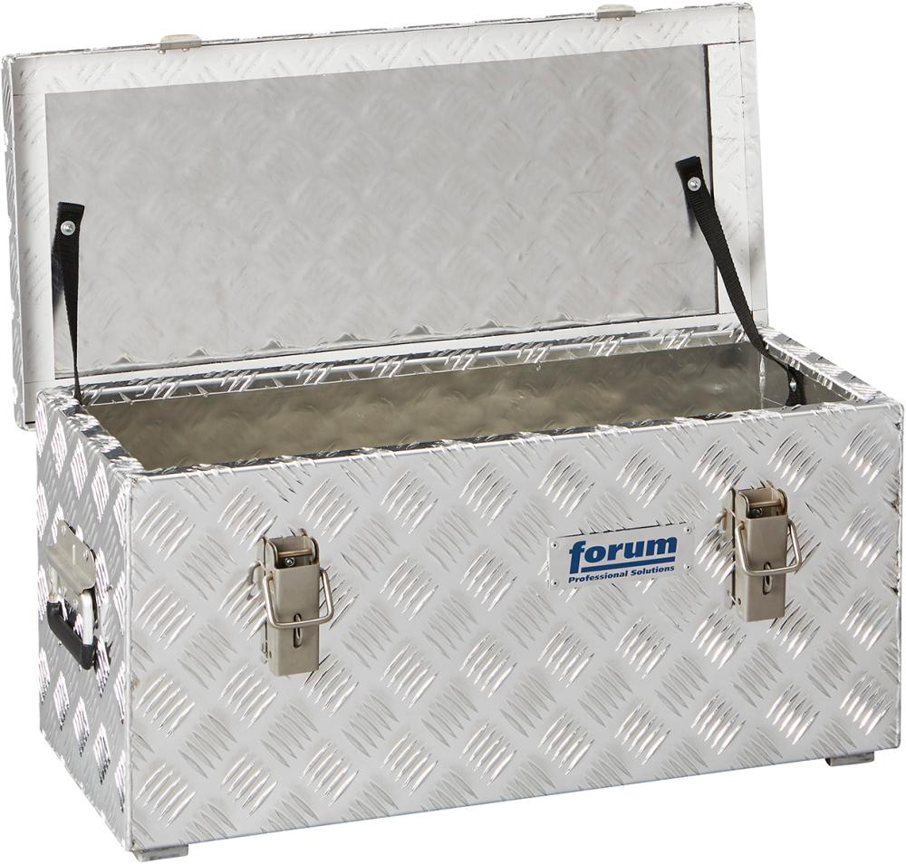 Produktbild von FORUM Alu Transportkiste 628x275x280mm Riffelblech 48 Liter 4260608100 4317784968102