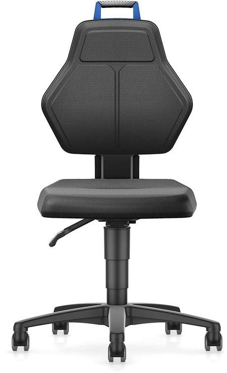 Produktbild von FORUM Arbeitsstuhl mit Rollen Supertec-blauer Griff 4260612427 4317784968126