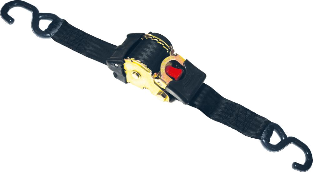 Produktbild von FS-Hebetechnik Zurrgurt Automatik mit S-Haken Länge 1,8m Breite 25mm BAM25180SRS06 4053569851503