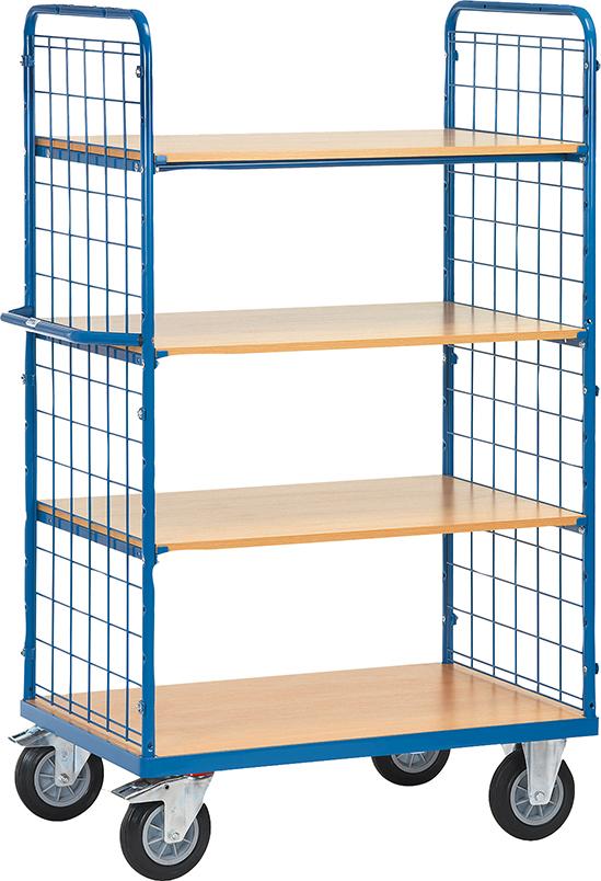 Produktbild von fetra Etagenwagen m Drahgitter 4 Böden 1200x800mm 8413-1 4017976841311