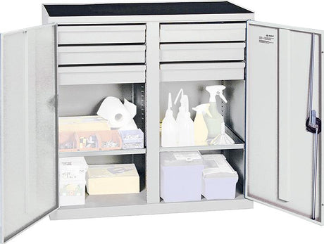 Produktbild von Stumpf Materialschrank 2000 1000x1000x500 grau 2 Fachböden 2002607 4031068074661
