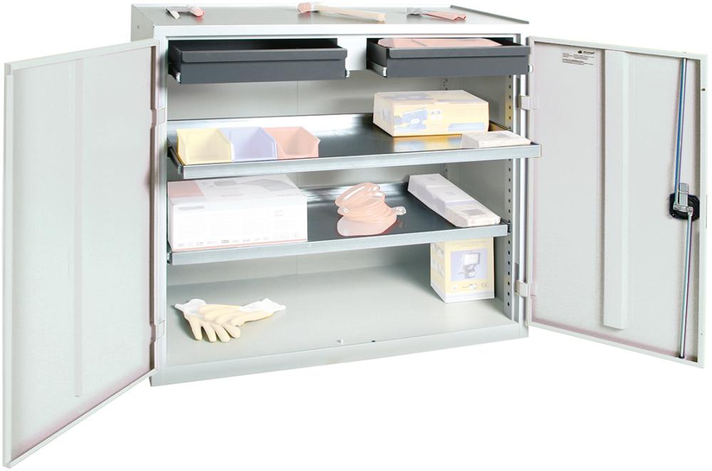 Produktbild von Stumpf Werkzeugschrank B1000xT500xH1000 mm RAL 7035 2 Schubladen 2 Wannen 3007207 4031068076702