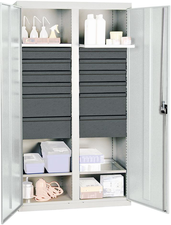Produktbild von Stumpf Werkzeugschrank S3000 RAL 7035/7016 4 Wannenböden 12 Schubladen 3004507 4031068128104