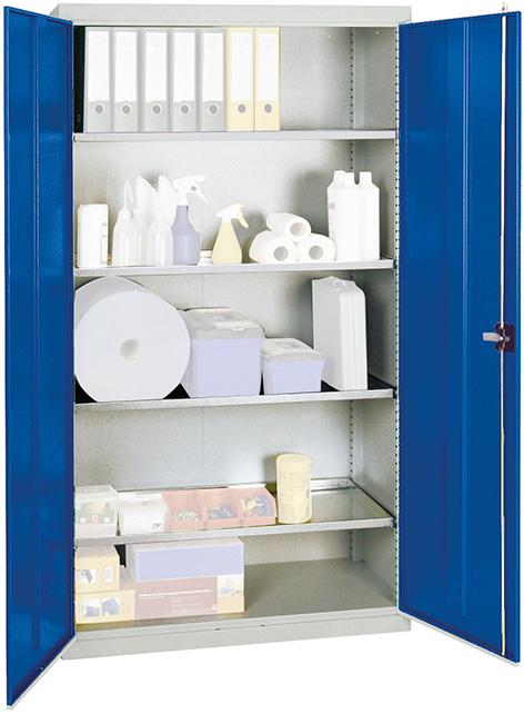 Produktbild von Stumpf Materialschrank 2000 1800x1000x500 grau/blau 4 Fachböden 2008074 4031068148164