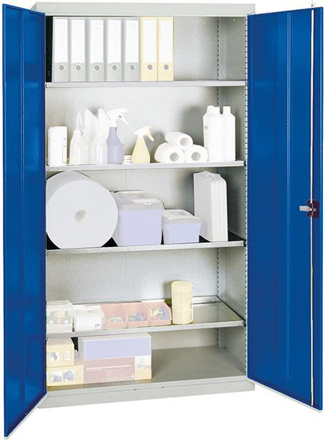Produktbild von Stumpf Materialschrank 2000 1800x1000x500 grau/blau 4 Fachböden 2008074 4031068148164