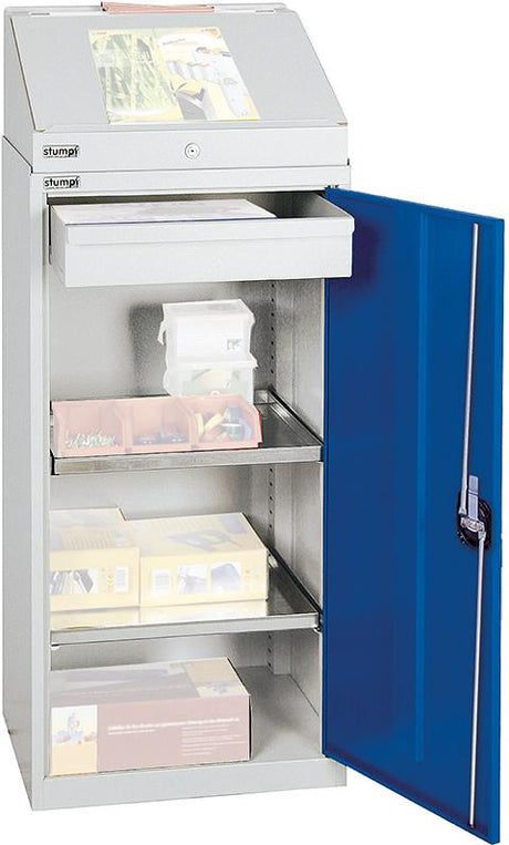 Produktbild von Stumpf Materialschrank 2000 1210x500x500mm 7035/5010 2092174 4031068148171
