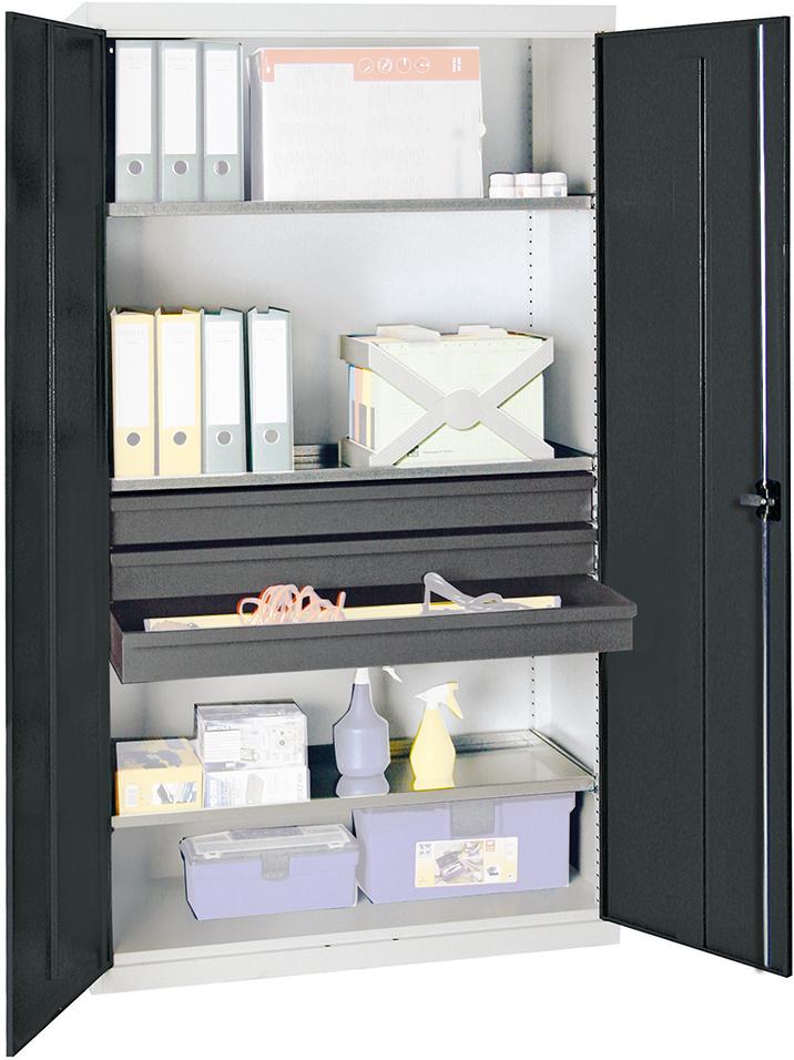 Produktbild von Stumpf Werkzeugschrank S3000 RAL 7035/7016 3 Schubladen 100 mm 3 Wannenböden durchgehe 3008271 4031068149147