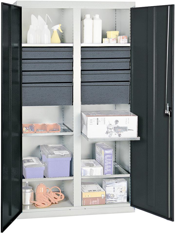 Produktbild von Stumpf Werkzeugschrank S3000 RAL 7035/7016 6 Schubfächer 100 mm 2 Schub 200 mm 6 Wanne 3004771 4031068149185