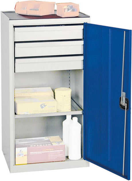 Produktbild von Stumpf Materialschrank 2000 1000x500x500 grau/blau 1 Fachböden 2001374 4031068153427