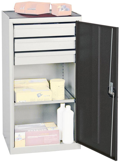 Produktbild von Stumpf Werkzeugschrank S2000 RAL 7035/7016 3 Schubladen 1 Fachboden 2001371 4031068181062
