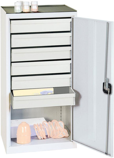Produktbild von Stumpf Werkzeugschrank S2000 RAL 7035/7035 6 Schubladen 100 mm 2001607 4031068181819