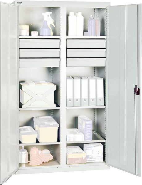 Produktbild von Stumpf Werkzeugschrank S2000 RAL 7035/7035 6 Wannenböden 6 Schubladen 100 mm 2004207 4031068182069