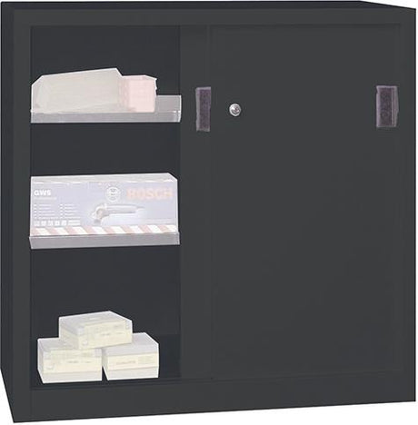 Produktbild von PAVOY Schiebetürenschrank 1000/600/1000 gepulvert RAL 7035/7016 30300-100-601-735716 4053569849760