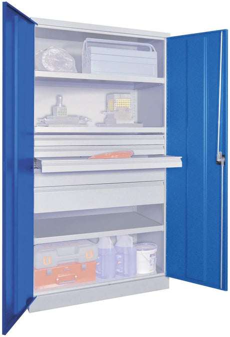 Produktbild von PAVOY Schwerlastschrank 1950/630/1040 Drehgriff ohne Trennwand 3 Böden 4 36365-104-006-735512 4053569849630
