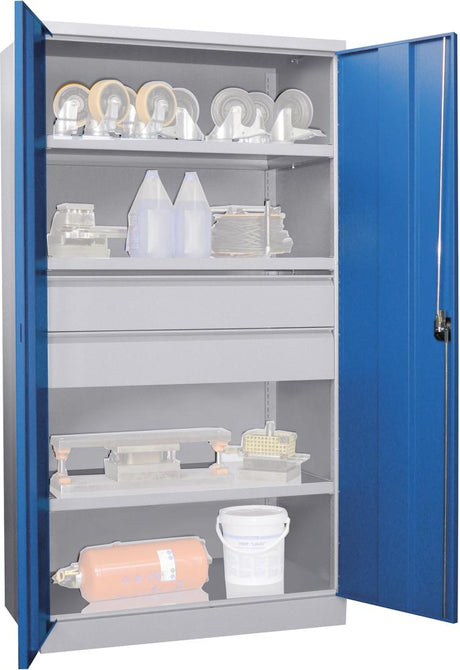 Produktbild von PAVOY Schwerlastschrank 1950/630/1040 Drehgriff ohne Trennwand 3 Böden 2 36365-104-007-735512 4053569849647