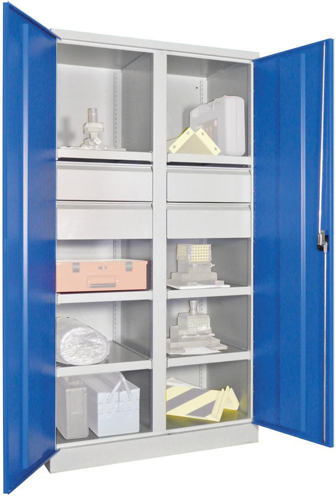 Produktbild von PAVOY Schwerlastschrank mit Türen B1040xT630xH1950 mm 6 FB SL 4 x FH 175 36363-104-007-735512 4055479857149