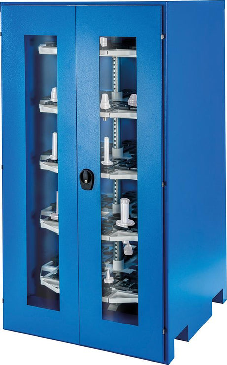 Produktbild von Bedrunka+Hirth CNC-Schrank-Rotarex B1055xT1035xH2130 mm RAL 5012 mit Sichttüren 02.1000.3 4050413021464