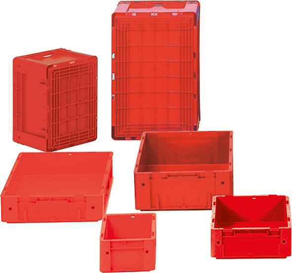 Produktbild von LA-KA-PE Transport-Stapelkasten B400xT300xH120 mm rot Auflast 600kg ohne Grifflo 4332163398431 4031022050915