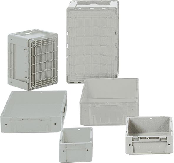 Produktbild von LA-KA-PE Transport-Stapelkasten B400xT320xH320 mm grau Auflast 600kg mit Grifflo 4053569735735 4031022065865