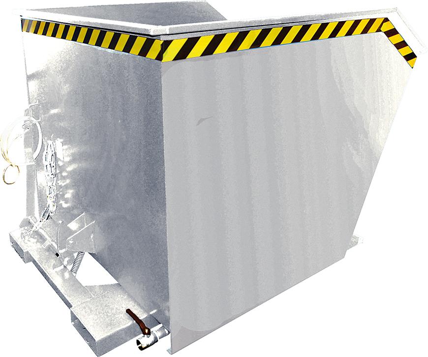 Produktbild von Bauer Spänebehälter SGU 1000 l 1280xT1640xH780 mm verzinkt Tragkraft 1500kg mit L SGU 100 vzk. 4052462025264