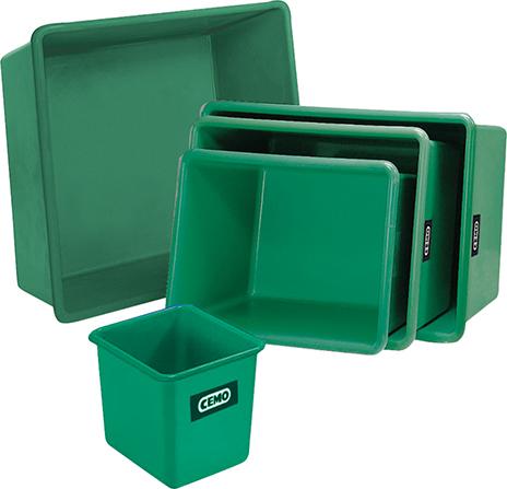 Produktbild von CEMO Rechteckbehälter 100 l B500xT800xH280 mm grün 1142 4052886097816