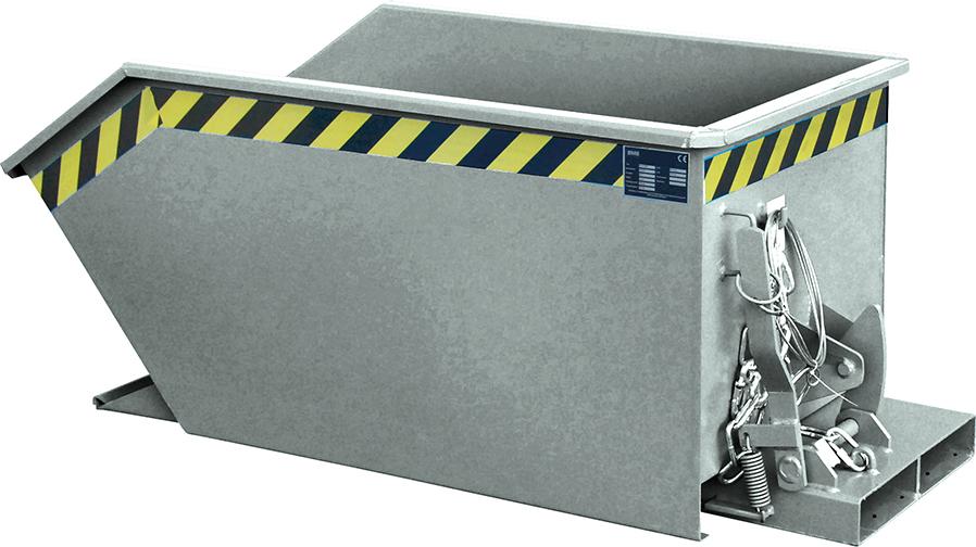 Produktbild von Bauer Kippbehälter GU 500 l B680xT1440xH580 mm verzinkt Tragkraft 750kg GU 300 vzk. 4052462001992