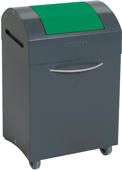 Produktbild von Stumpf Wertstoffbehälter 45 l grau/grün 685x380x320mm 605-045-0-0-206 4031068096908