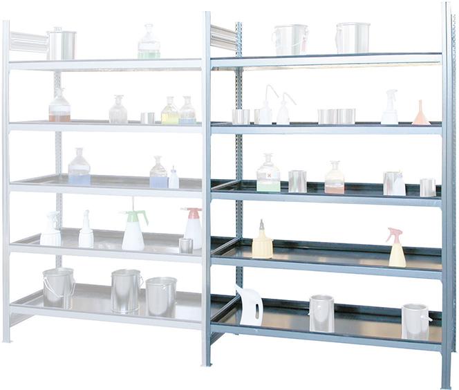 Produktbild von LaCont Regal für wassergefährdende und aggressive Flüssigkeiten KG-GR130WPE-AF R71-2123-D 4260139970476