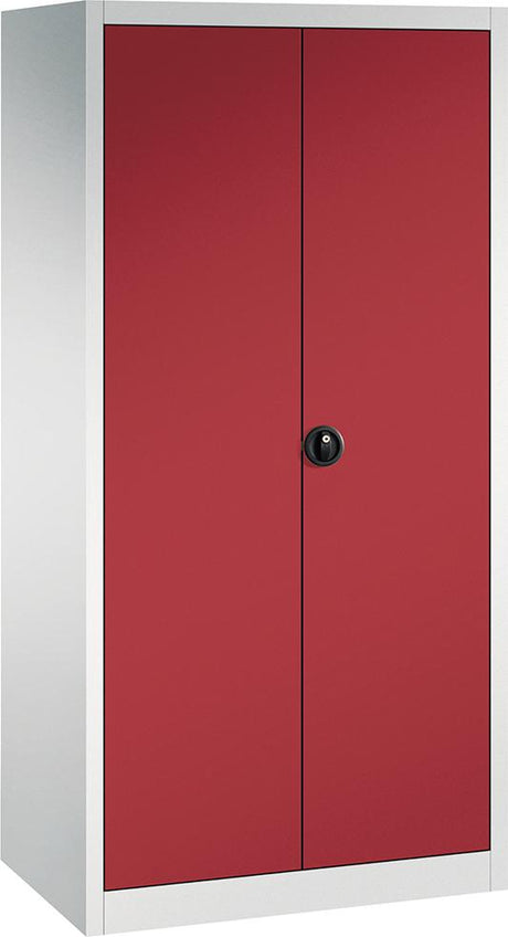 Produktbild von FORUM Flügeltürenschrank 4 Böden 70kg Traglast H1950xB930xT600mm RAL 7035/3003 4260612158 4317784969826