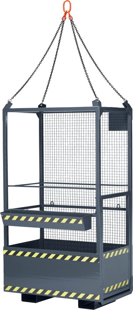 Produktbild von RR-Industrietechnik Arbeitskorb Typ RAK-kranb 1200x800x2200 mm Traglast 300 kg RAL 7 120000012 4251305413835