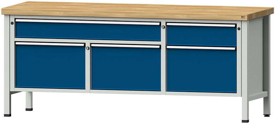 Produktbild von Anke Kombiwerkbank 2000 mm 50 mm Modell 280 V RAL 7035/5010 9990250001 4014641092849