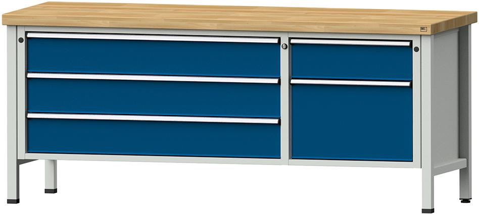 Produktbild von Anke Kombiwerkbank 2000 mm 50mm Modell 287 V RAL 7035/5010 9990260007 4014641093266