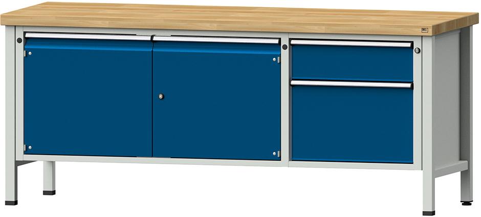 Produktbild von Anke Kombiwerkbank 2000 mm 50mm Modell 290 V RAL 7035/5010 9990260025 4014641093440