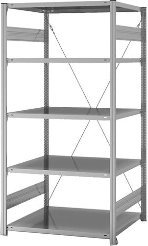 Produktbild von hofe Grundregal Edelstahl 5 Böden 2000x800x1000 mm HVG20810XM 4250623766371