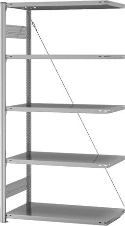 Produktbild von hofe Anbauregal Edelstahl 5 Böden 2000x500x1000 mm HVA20510XM 4250623766401