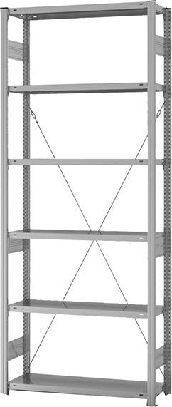 Produktbild von hofe Grundregal Edelstahl 6 Böden 2500x300x1000 mm HVG25310XM 4250623766432