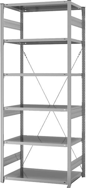 Produktbild von hofe Grundregal Edelstahl 6 Böden 2500x600x1000 mm HVG25610XM 4250623766463