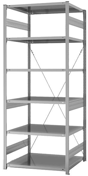 Produktbild von hofe Grundregal Edelstahl 6 Böden 2500x800x1000 mm HVG25810XM 4250623766470