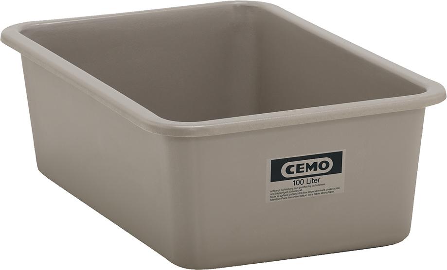 Produktbild von CEMO Rechteckbehälter 100l grau 7165 4052886097885
