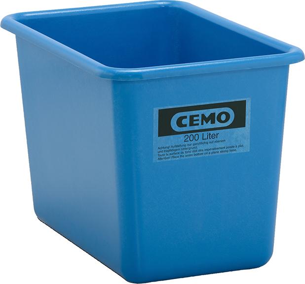 Produktbild von CEMO Rechteckbehälter 200l blau hoch 7569 4052886099575