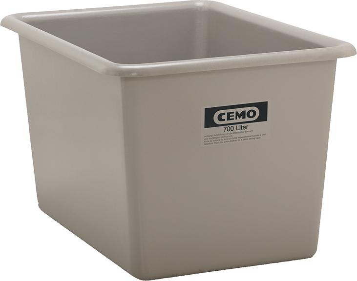 Produktbild von CEMO Rechteckbehälter 700l grau 1164 4052886102749