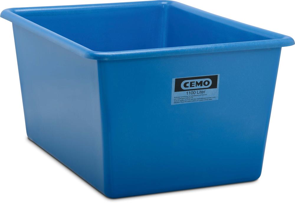 Produktbild von CEMO Rechteckbehälter 1100l blau 7997 4052886105023