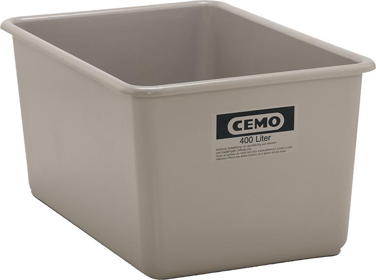 Produktbild von CEMO Rechteckbehälter 400l grau 1162 4052886111383